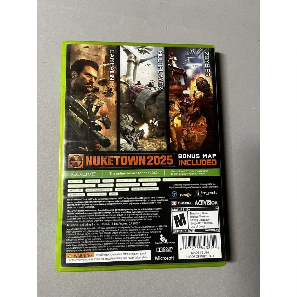 Microsoft Xbox 360 Game Lot Of 8 Skyrim Destiny Black Ops 2 Battlefield 3 HAWX